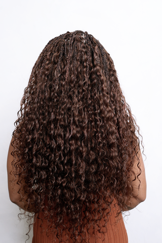 Chocolate Brown Water Wave